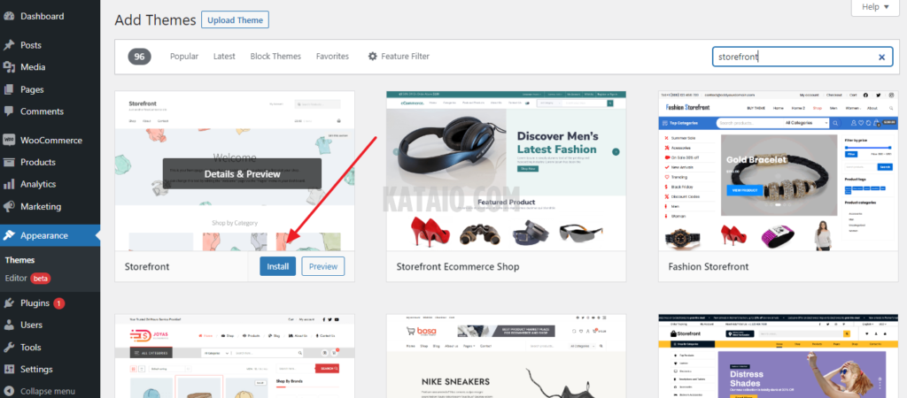 17. theme storefront woocommerce