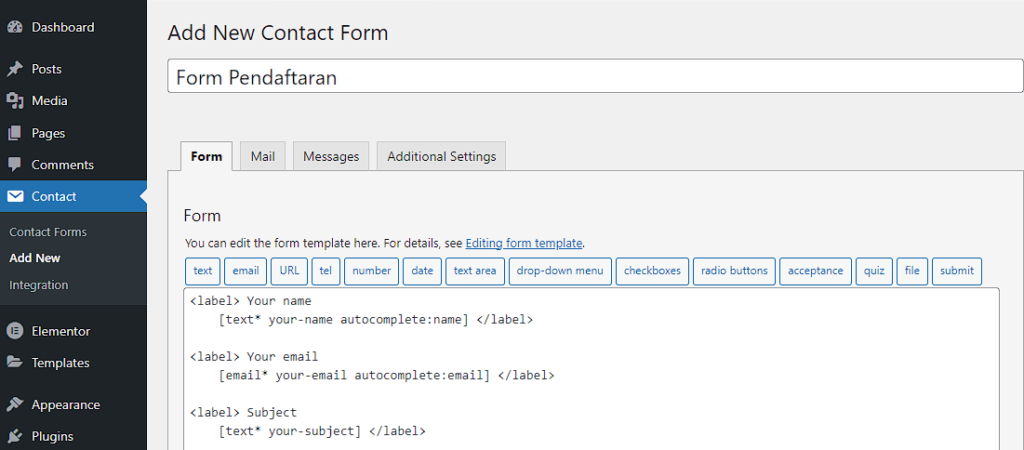 03. buat form daftar form pendaftaran