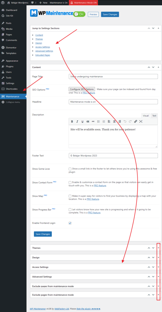 02. menu setting Optimalkan Pengalaman Pembaruan