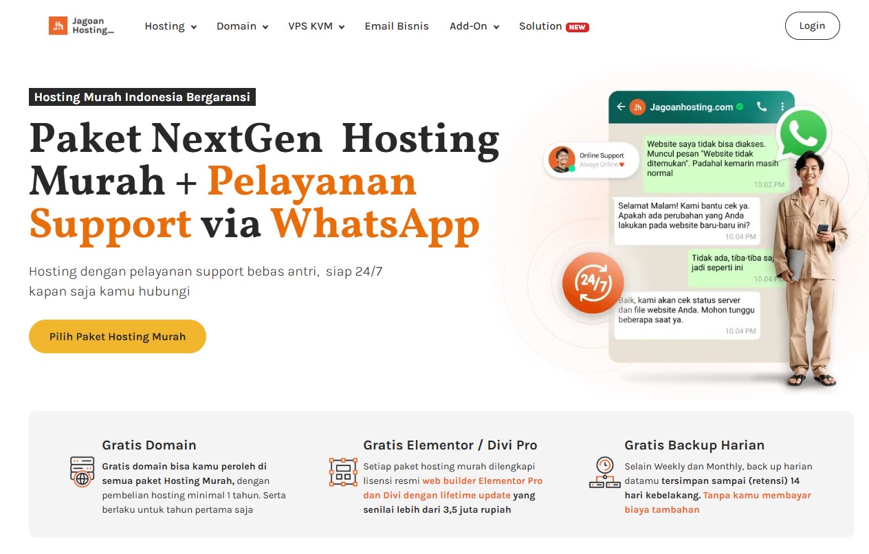 hosting murah bulanan terbaik jagoanhosting review