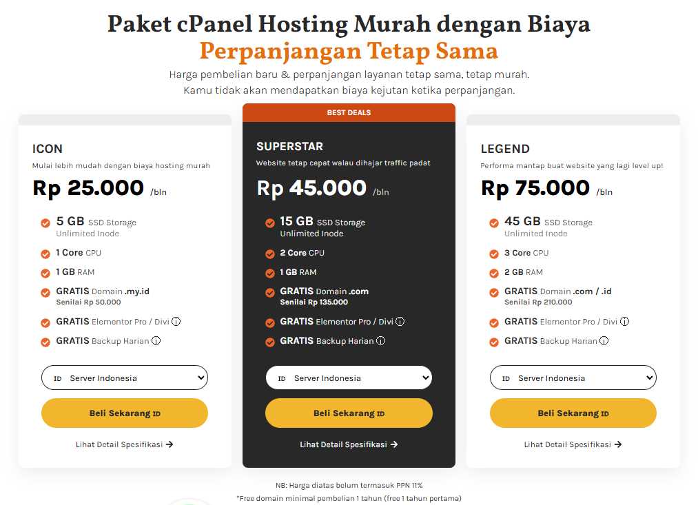 jagoan hosting harga paket bulanan